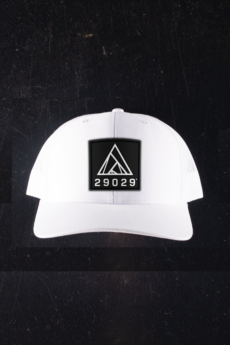 Peak Patch Hat - White